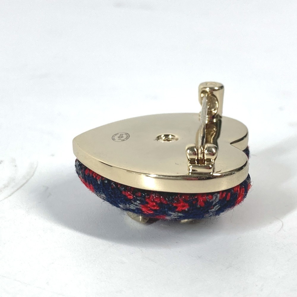 Chanel Red Logo Brooch View 2